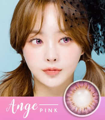 デカ目 Ange ピンク 韓国カラコン通販のラッキーアイコン