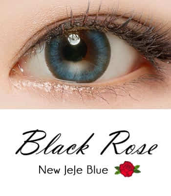 [乱視用カラコン2枚]Black Rose ジェジェブルーPREMIUM[直径 : 14.0mm 着色：13.2mm] JEJE Blue