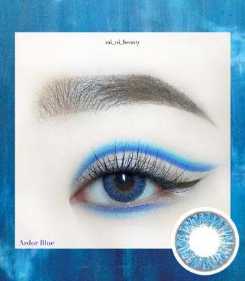 【UVカット・最高品質】グロッシー アーダー( Glossy Ardor )ブルー Blue 「3ヶ月レンズ」ブランドの新作カラコン｜含水率：43% 着色直径：13.2｜ハーフナチュラル・高発色