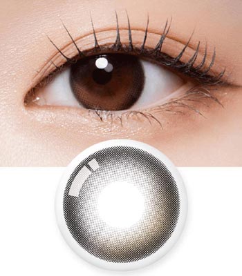 【ワンデー／10枚】ムーヴ アッシュブラウンのブルーライトカットカラコン｜着色直径13.0mm・含水率48％｜～-8.00｜PREMIUM アンチブルー（Anti Blue）