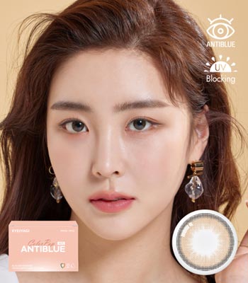 【マンスリー】カラーポップ ブラウンのブルーライトカットカラコン｜着色直径13.0mm・含水率42％｜～-8.00｜PREMIUM アンチブルー（Anti Blue）