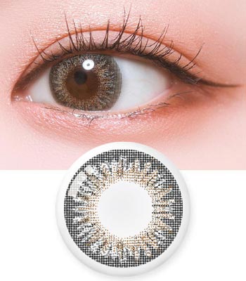 【マンスリー】キャッツアイグレーのブルーライトカットカラコン｜着色直径13.3mm・含水率42％｜～-8.00｜PREMIUM アンチブルー（Anti Blue）