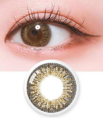 【マンスリー】キャッツアイブラウンのブルーライトカットカラコン｜着色直径13.3mm・含水率42％｜～-8.00｜PREMIUM アンチブルー（Anti Blue)