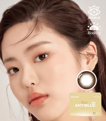 【マンスリー】ミラ チョコブラウンのブルーライトカットカラコン｜着色直径13.0mm・含水率42％｜～-8.00｜PREMIUM アンチブルー（Anti Blue）