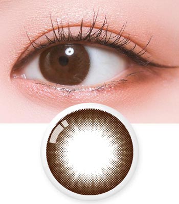 【マンスリー】ミラ チョコブラウンのブルーライトカットカラコン｜着色直径13.0mm・含水率42％｜～-8.00｜PREMIUM アンチブルー（Anti Blue）