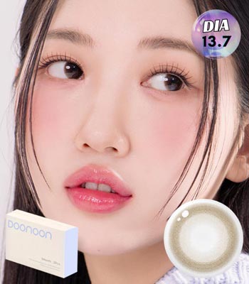 【シリコーンハイドロゲル／2枚】ミルキーウェイ シアバターブラウン｜マンスリー｜DIA14.3mm・着色13.7mm｜ナチュラルハーフ｜PREMIUM