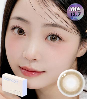 【シリコーンハイドロゲル／2枚】ミルキーウェイ ピュアブラウン｜マンスリー｜DIA14.3mm・着色13.7mm｜ナチュラルハーフ｜